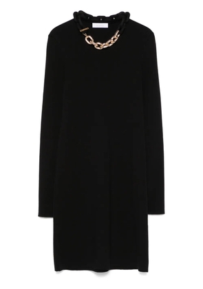Rabanne chain-detailed mini dress - Black