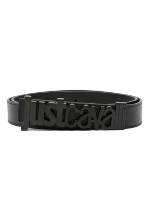 Just Cavalli logo-buckle belt - Black