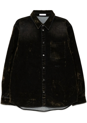 Helmut Lang Curved Classic Flocked shirt - Green