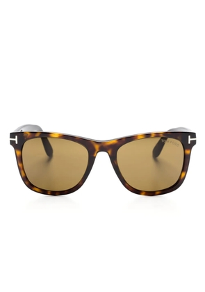 TOM FORD Eyewear tortoiseshell square-frame sunglasses - Brown