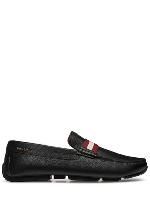Bally Pilot Driver in Grained Leather wide foot morphology - Black