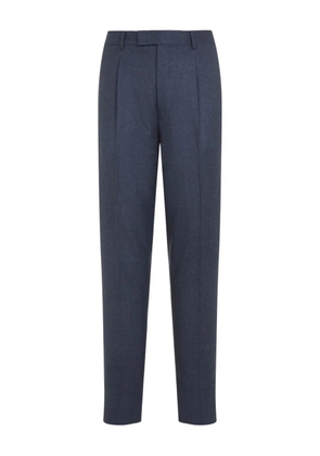 Zegna pleated wool trousers - Blue