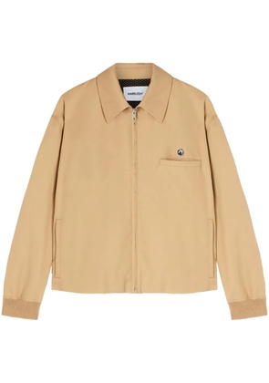 AMBUSH striped cotton jacket - Brown