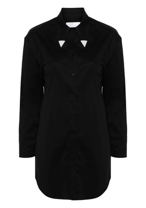 Giuseppe Di Morabito rhinestone-embellished poplin mini dress - Black