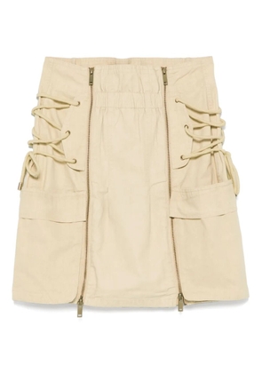 ISABEL MARANT Iteli mini skirt - Neutrals