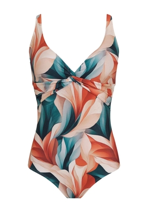 Lygia & Nanny Adriana twisted-printed swimsuit - Green