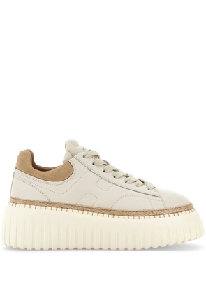 Hogan H-Stripes leather sneakers - Neutrals
