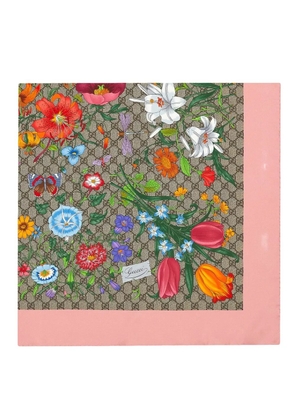 Gucci GG Flora scarf - Neutrals