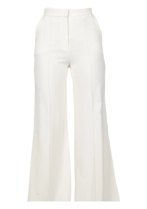 Elie Saab cady-texture trousers - White