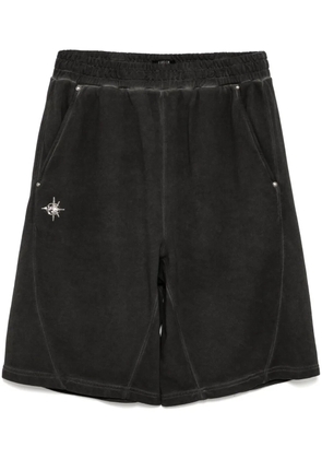 FIVE CM logo-studs shorts - Grey