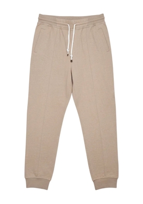 Brunello Cucinelli drawstring textured track pants - Neutrals