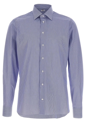 BORRIELLO NAPOLI striped shirt - Blue