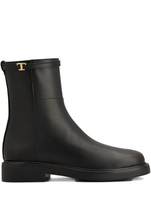 Tod's leather ankle boots - Black