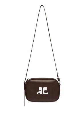 Courrèges Reedition leather camera bag - Brown