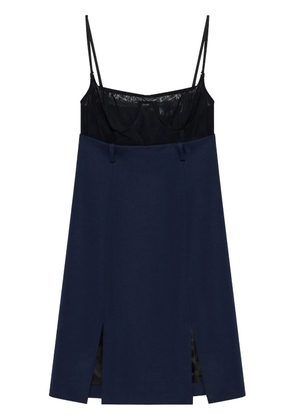 The Attico panelled mini dress - Blue