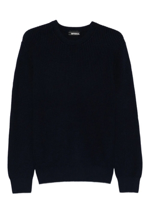 IMPERIAL ribbed crew-neck sweater - Blue