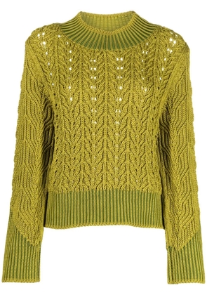 Paula Canovas del Vas cable-knit jumper - Green