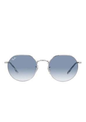 Ray-Ban Jack round-frame sunglasses - Silver