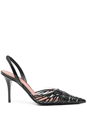 Amina Muaddi 90mm Lori slingback pumps - Black