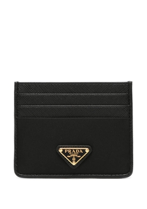 Prada triangle-logo card holder - Black