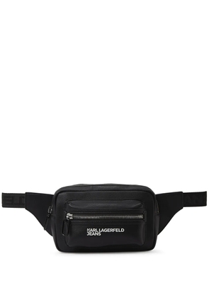 Karl Lagerfeld Jeans faux-leather belt bag - Black