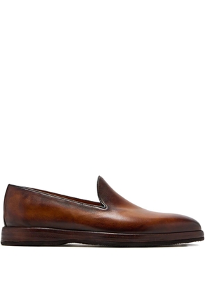 Bontoni Domino leather loafers - Brown