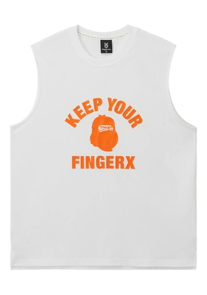 FINGERCROXX graphic print vest - White