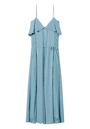 TWINSET ruffled lace dress - Blue