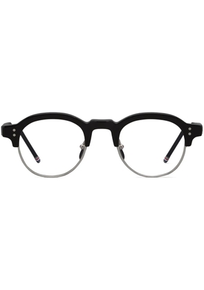 Thom Browne Eyewear oval-frame glasses - Black