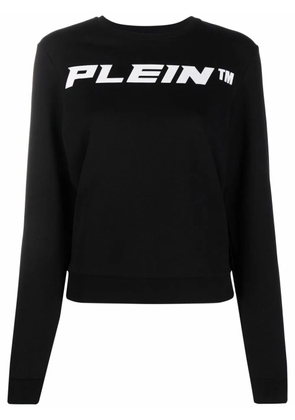 Philipp Plein logo-print cotton sweatshirt - Black