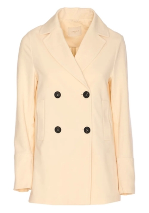 Circolo 1901 stretch-cotton double-breasted coat - Neutrals