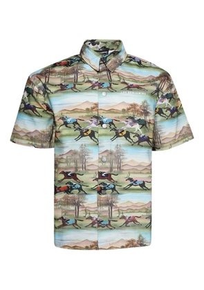 Les Benjamins Neil short -sleeve shirt - Blue
