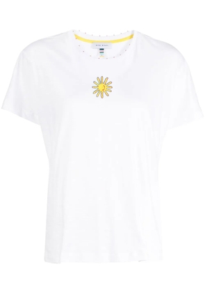 Mira Mikati sun-embroidered cotton T-shirt - White