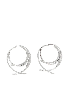Swarovski Matrix hoop earrings - Silver