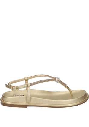Bibi Lou rhinestone-embellished flat sandals - Gold