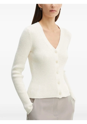 Theory button v-neck cardigan - Neutrals