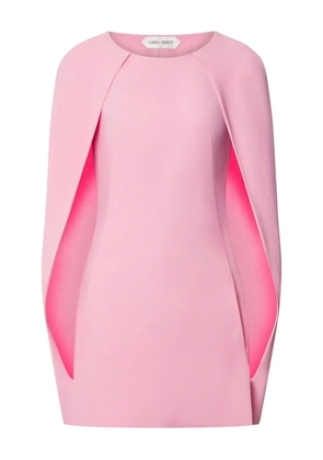 Alberta Ferretti cape-sleeve mini dress - Pink