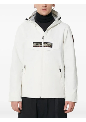 Napapijri zip-fastening hooded jacket - White