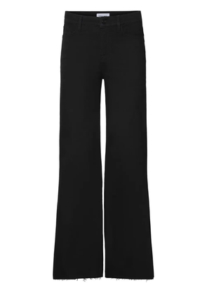 FRAME Le Palazzo high-rise wide-leg jeans - Black