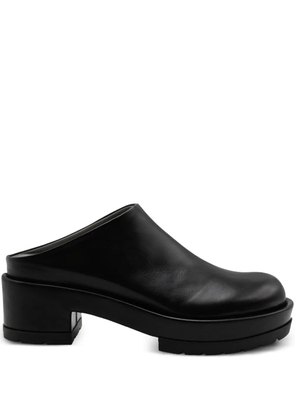 SAPIO N18 leather mules - Black