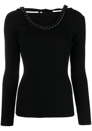 Giuseppe Di Morabito chain-link keyhole jumper - Black