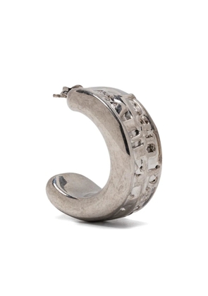 Jean Paul Gaultier logo-embellished earrings - Silver