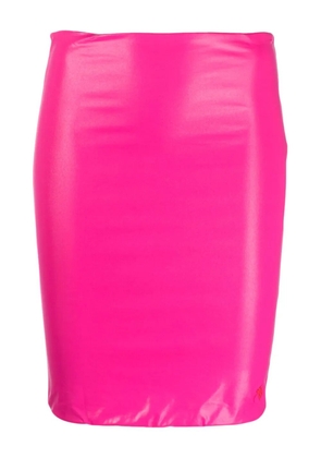 The Attico metallic sheen beach cover-up - Pink