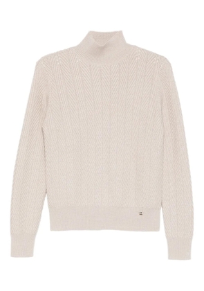 Herno high-neck textured sweater - Neutrals