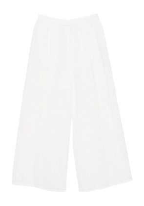 To b. by agnès b. lace trousers - White