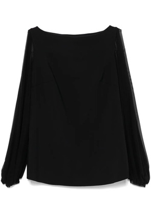 CHIARA BONI La Petite Robe Shanti Illusion blouse - Black