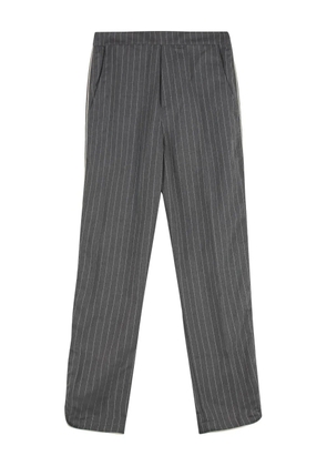 RHUDE pinstriped cropped trousers - Grey