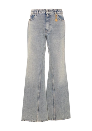 Stella McCartney charm-detail bootcut trousers - Blue