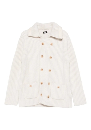 Add double-breasted cardigan - Neutrals