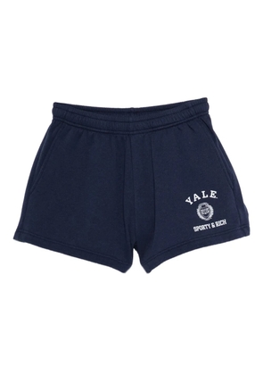 Sporty & Rich Veritas logo-print shorts - Blue